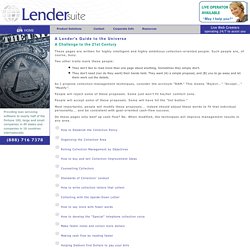 A Lender's Guide to the Universe: A Challenge to the 21st Century