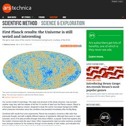 First Planck results: the Universe is still weird and interesting