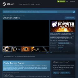 Universe Sandbox on Steam