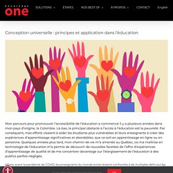 Conception universelle : principes et application dans l'éducation