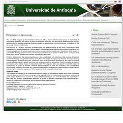 PhD program in Agroecology