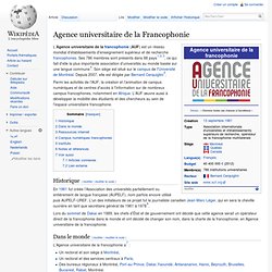 Agence universitaire de la Francophonie