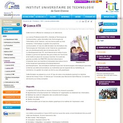 Licence ATII - Institut Universitaire de Technologie (IUT) Saint-Etienne