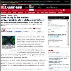 IBM mutiplie les cursus universitaires de « data scientists »