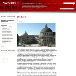 Swissuni - Universitäre Weiterbildung - Continuing Education - Formation continue
