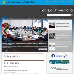 Inicio - Consejo Universitario - Universidad de Costa Rica