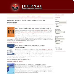 Portal Jurnal Universitas Pendidikan Indonesia
