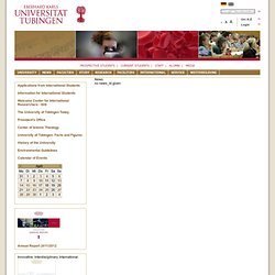 Universität Tübingen - NewsFullview-Landingpage