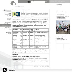 Language courses in Bavaria - Universität Regensburg