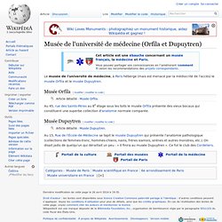 Musée de l'université de médecine (Orfila et Dupuytren)