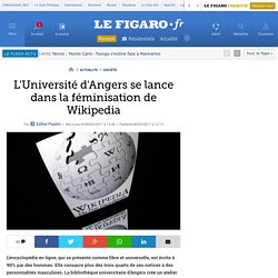 L'Université d'Angers se lance dans la féminisation de Wikipedia