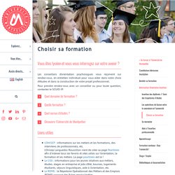 Choisir sa formation - Université de Montpellier