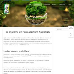 Université populaire de permaculture - Diplôme