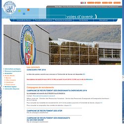 Université de Savoie: Offres d'emplois