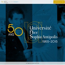 Les 50 ans de l'Université Nice Sophia Antipolis