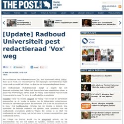 CampusTV» [Update] Radboud Universiteit pest redactieraad ‘Vox’ weg
