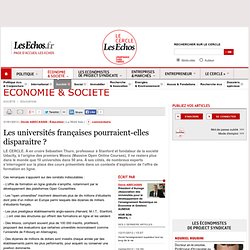 Les universités françaises pourraient-elles disparaitre ?