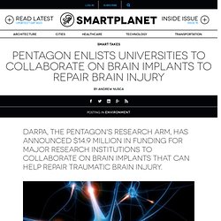 Pentagon enlists universities to collaborate on brain implants to repair brain injury