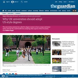 Why UK universities should adopt US-style degrees