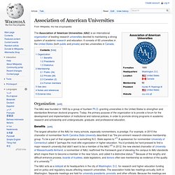 Association of American Universities