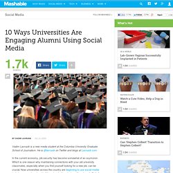 10 Ways Universities Are Engaging Alumni Using Social Media