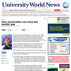 How universities can close the gender gap