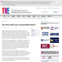 So who owns our universities then?
