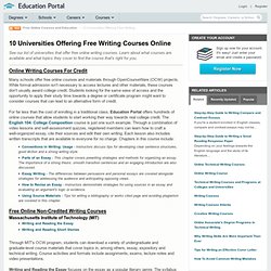 10 Universities Offering Free Writing Courses Online - StumbleUpon