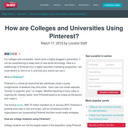 Blog - How are Colleges and Universities Using Pinterest?