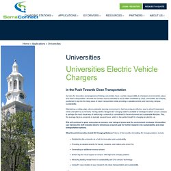 SemaConnect Provide Electric Vehicle Chargers in universities