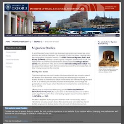 Migration Studies - University of Oxford