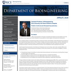 Jeff Jacot : Rice University Department of Bioengineering