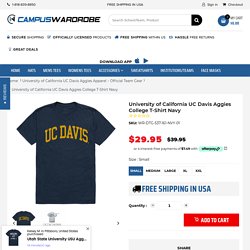 University of California UC Davis Aggies College T-Shirt Navy – Campus-Wardrobe