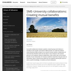 SME–University collaborations: Creating mutual benefits