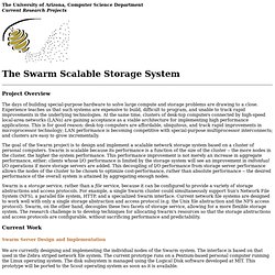University of Arizona/Computer Sciences/ Swarm