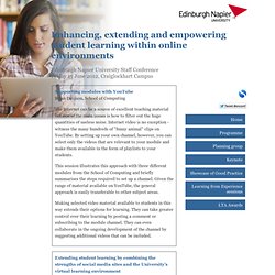 Learning to learn at university: Edinburgh Napier University staff conference, June 2010