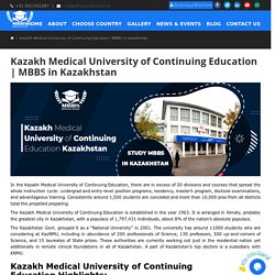 Kazakh Medical University of Continuing Education