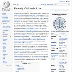 University of California, Irvine (public) Orange County’s 2-largest employer