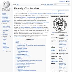 Université de San Francisco - Wikipedia, l'encyclopédie libre