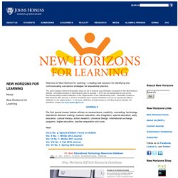 Johns Hopkins University: New Horizons for Learning