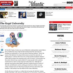 The Kept University - Eyal Press and Jennifer Washburn