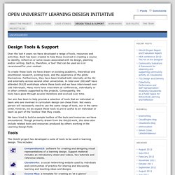Design Tools & Support « Open University Learning Design Initiative