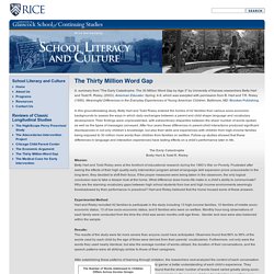 University School Literacy and Culture