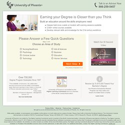 University of Phoenix: Degree Program information