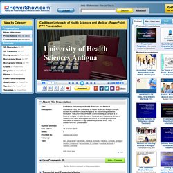 Caribbean University of Health Sciences and Medical PowerPoint presentation