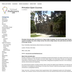 Princeton University Open Courses