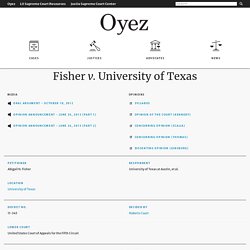Fisher v. University of Texas