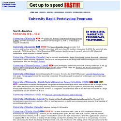 University Rapid Prototyping Programs