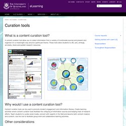 Curation tools - eLearning - The University of Queensland, Australia