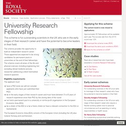 University Research Fellowship